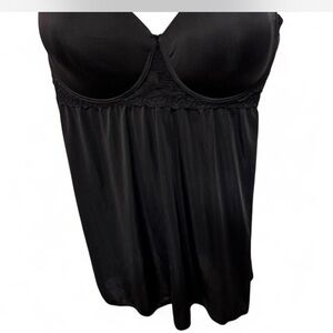 Othr Black Lace-Trim Chemise Slip